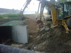 Culvert Excavation by Weather Restoration Services Inc.